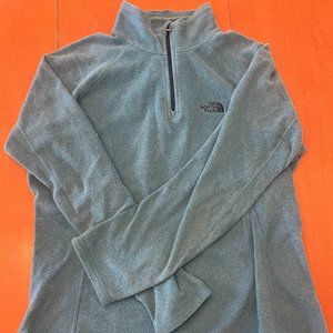 Teal North Face Quarter-Zip Fleece, Women's small